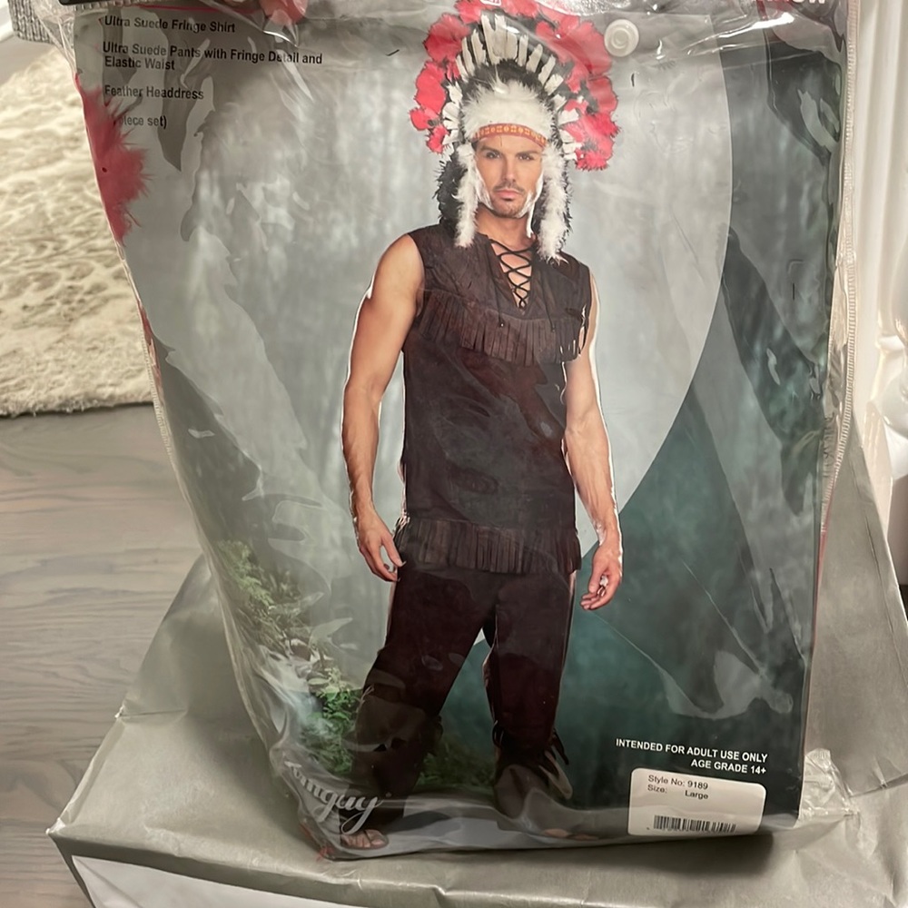 Chief Long Arrow mens costume size large